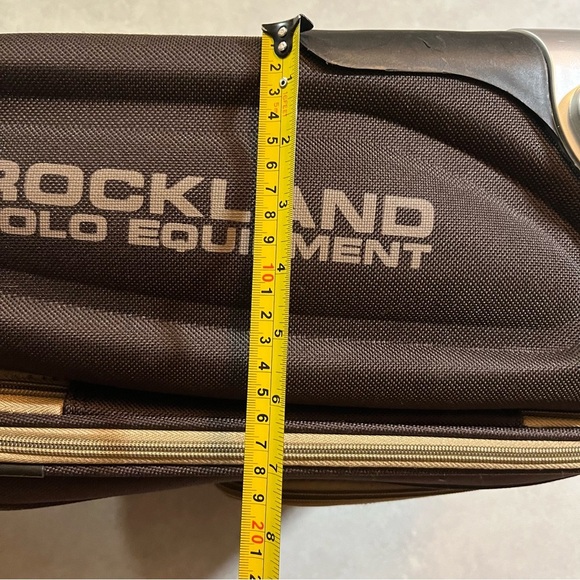 Rockland Polo Equipment Varsity Softside Upright Carry-On | Brown | 18" - Picture 6 of 11